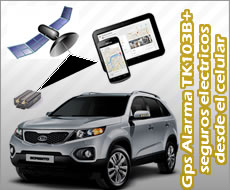 GPS LOCALIZADOR ALARMA CON CENTRAL SEGUROS ELECTRICOS