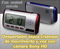 DESPERTADOR ESPIA C/SENSOR Y VOZ